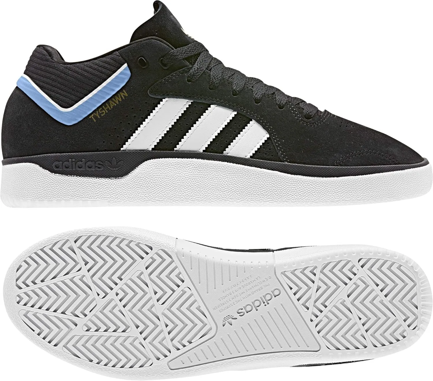 adidas Mens Tyshawn Sneakers Shoes Casual - Black