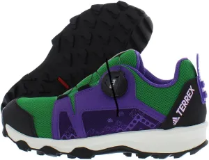 adidas Terrex Agravic Boa Lego Boys Shoes Size 3, Color: Green/Purple-Green