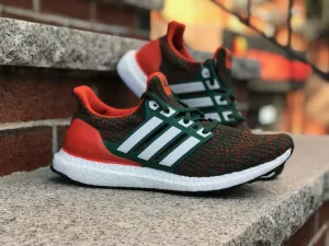 Adidas UltraBOOST Dark Green Core Orange EE3702