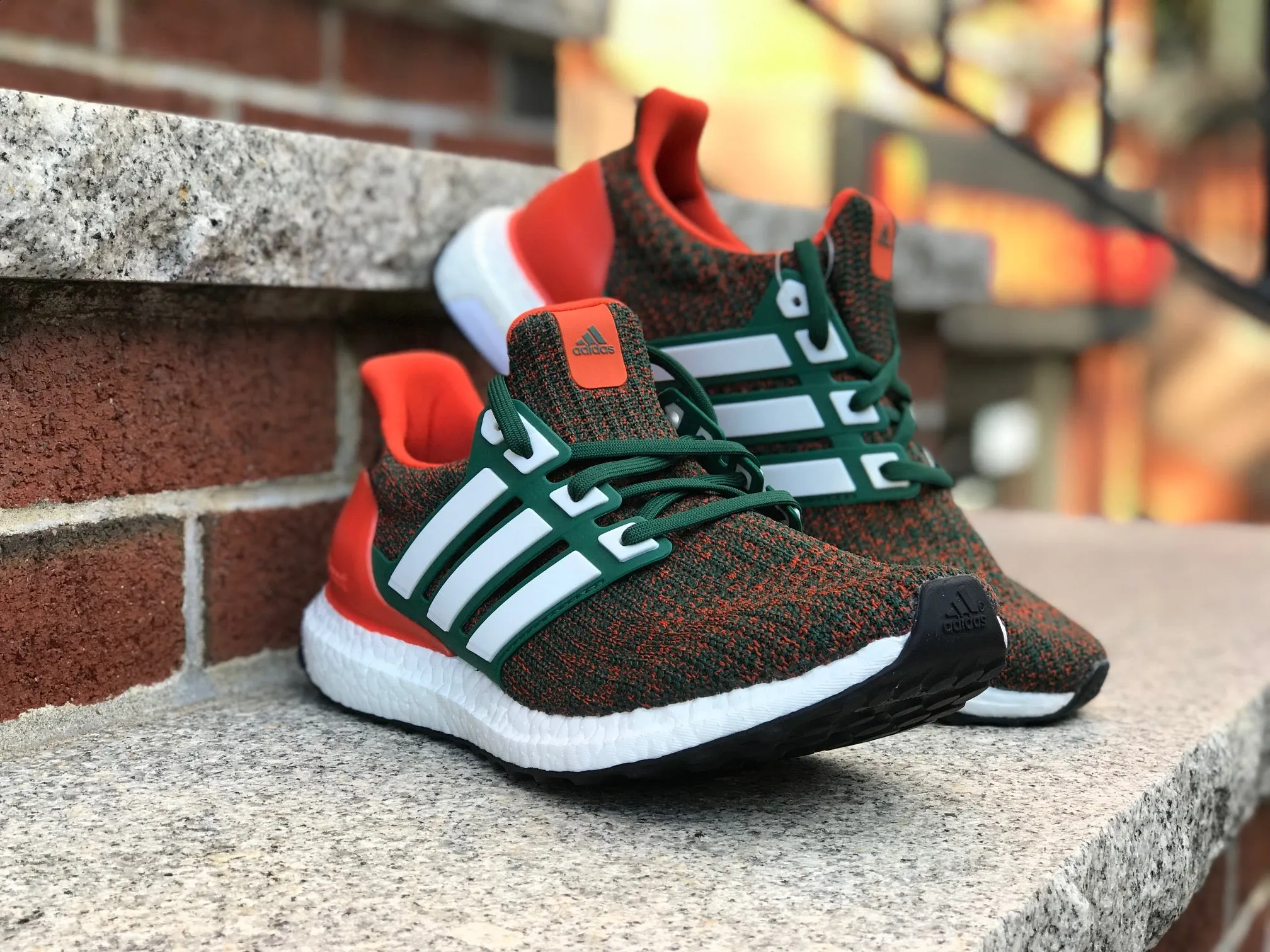 Adidas UltraBOOST Dark Green Core Orange EE3702