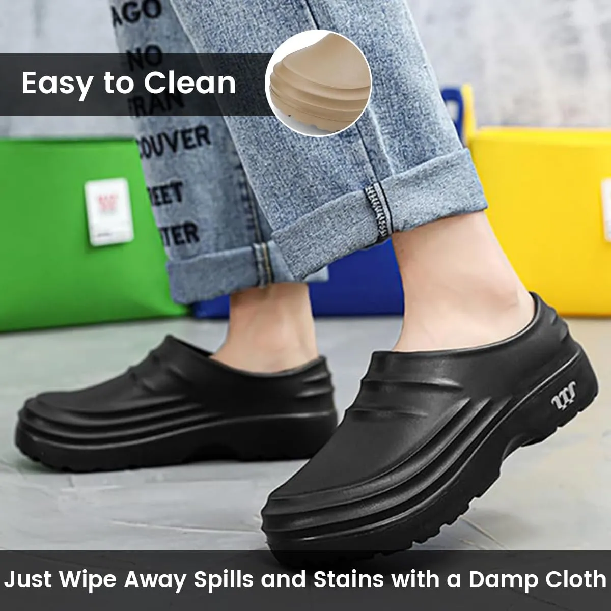Armadillo Clogs Women Men, Armadillo Work Shoes Torrey Classic Healthy & Non-Slip Comfort Clogs for Chef Nurse