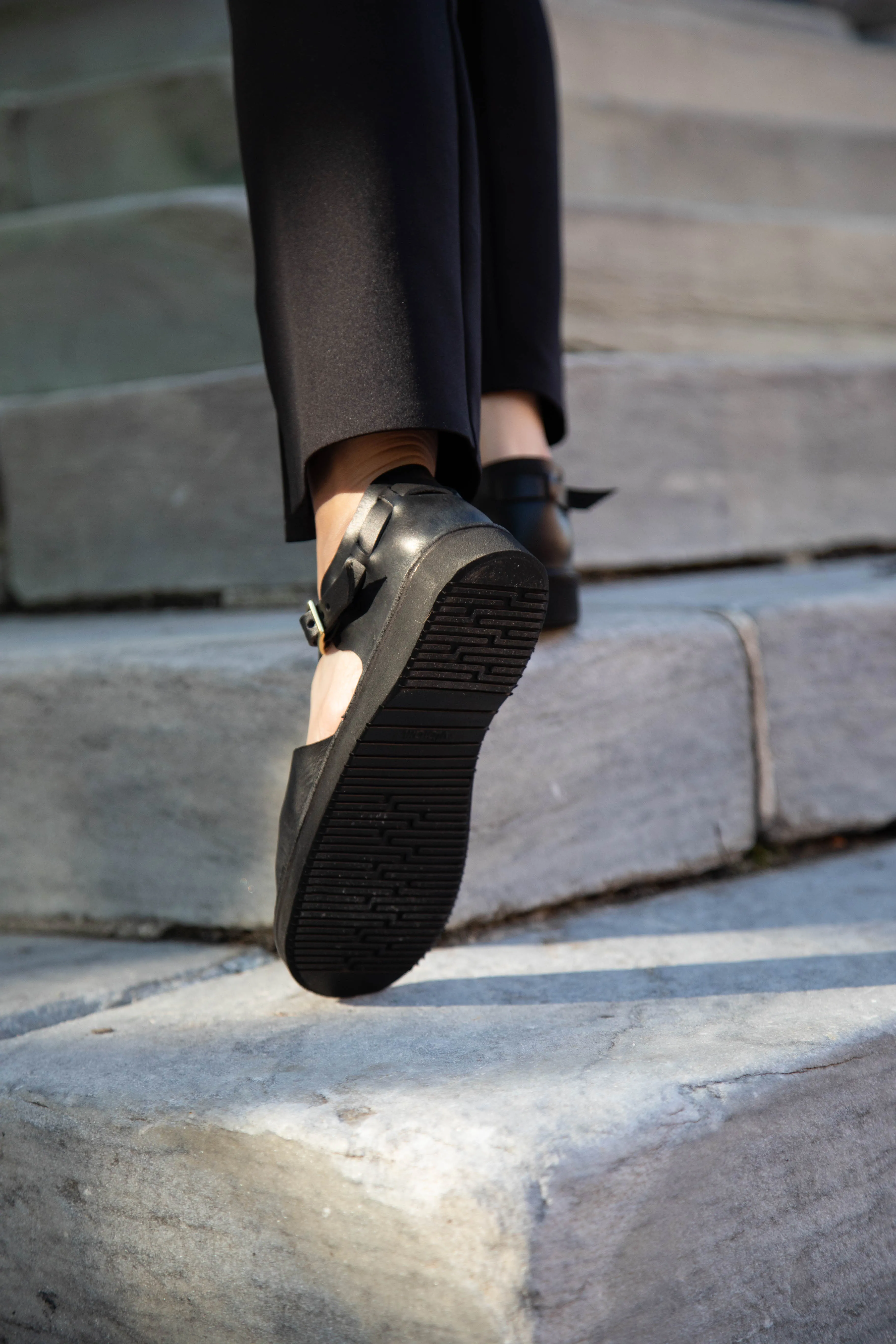 Aurora Shoes T-Strap in Black