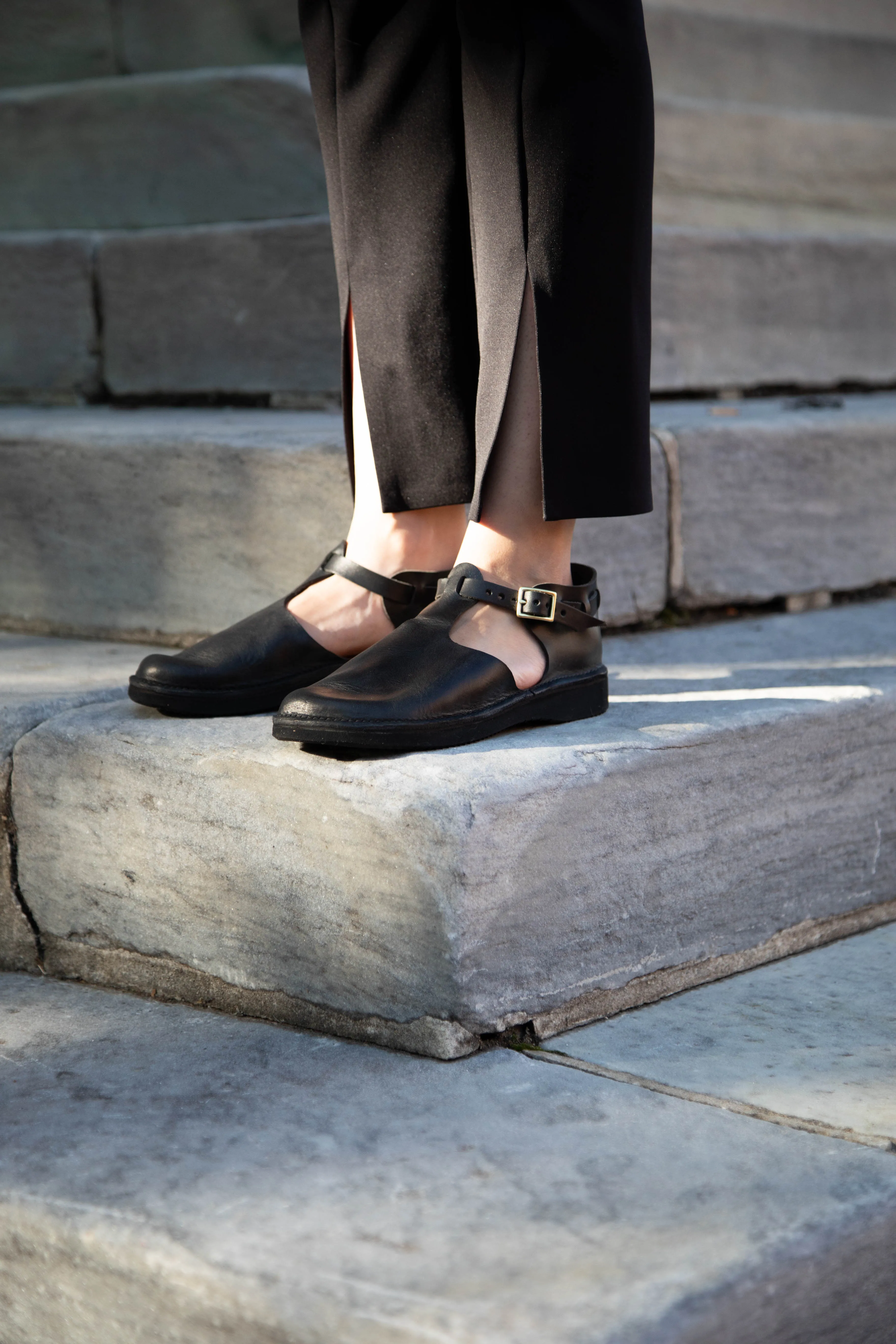 Aurora Shoes T-Strap in Black