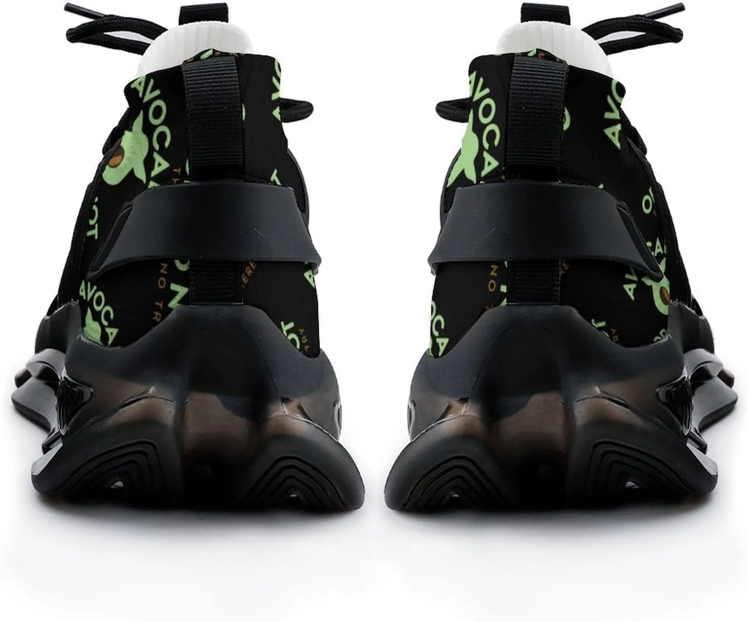Avocado Cute Walking Shoes for Men Lightweight Tennis Fashion Elastic Sports Shoes Cushion Basketball Shoes