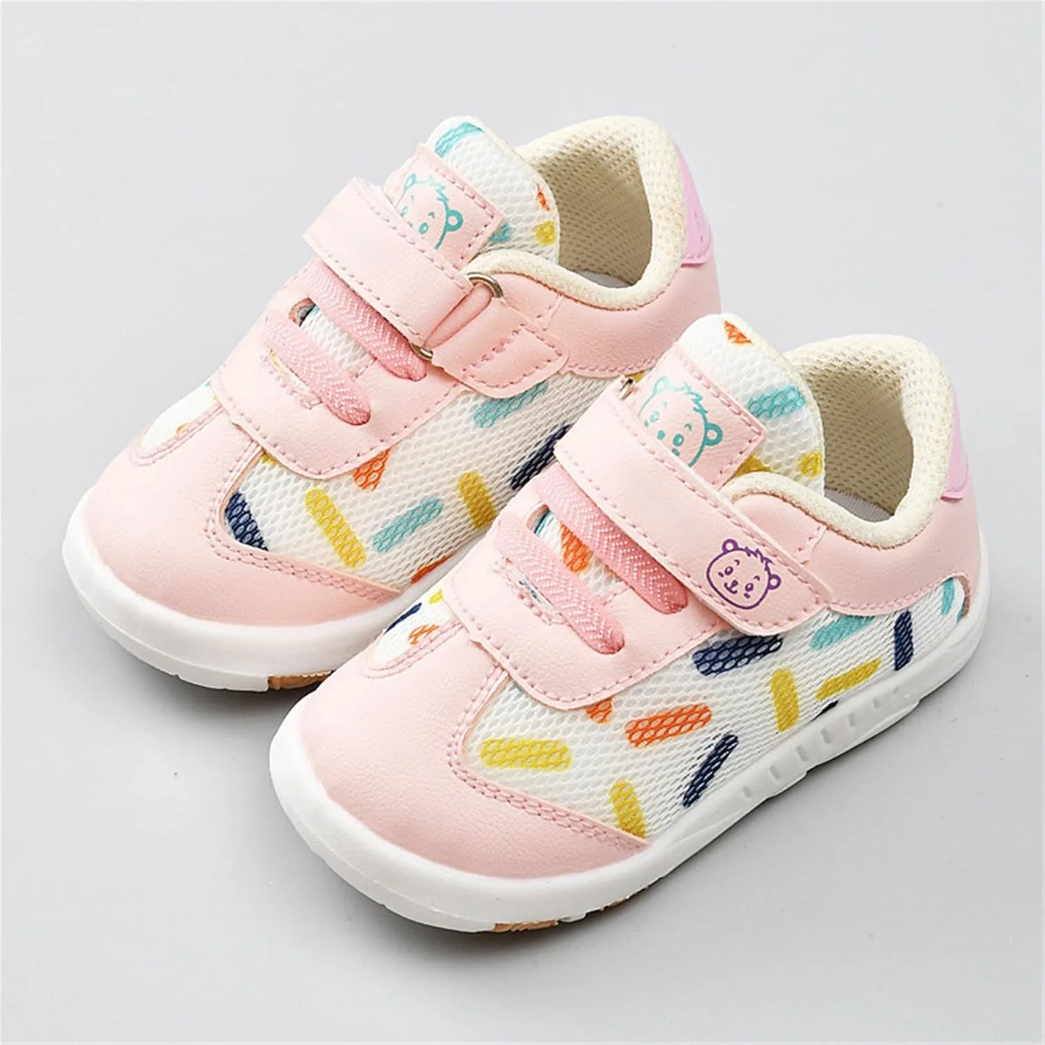 Baby Boy Girl Shoes Breathable Mesh Walking Shoes Lightweight Non-Slip Sneakers Infant First Walkers Tennis Shoes