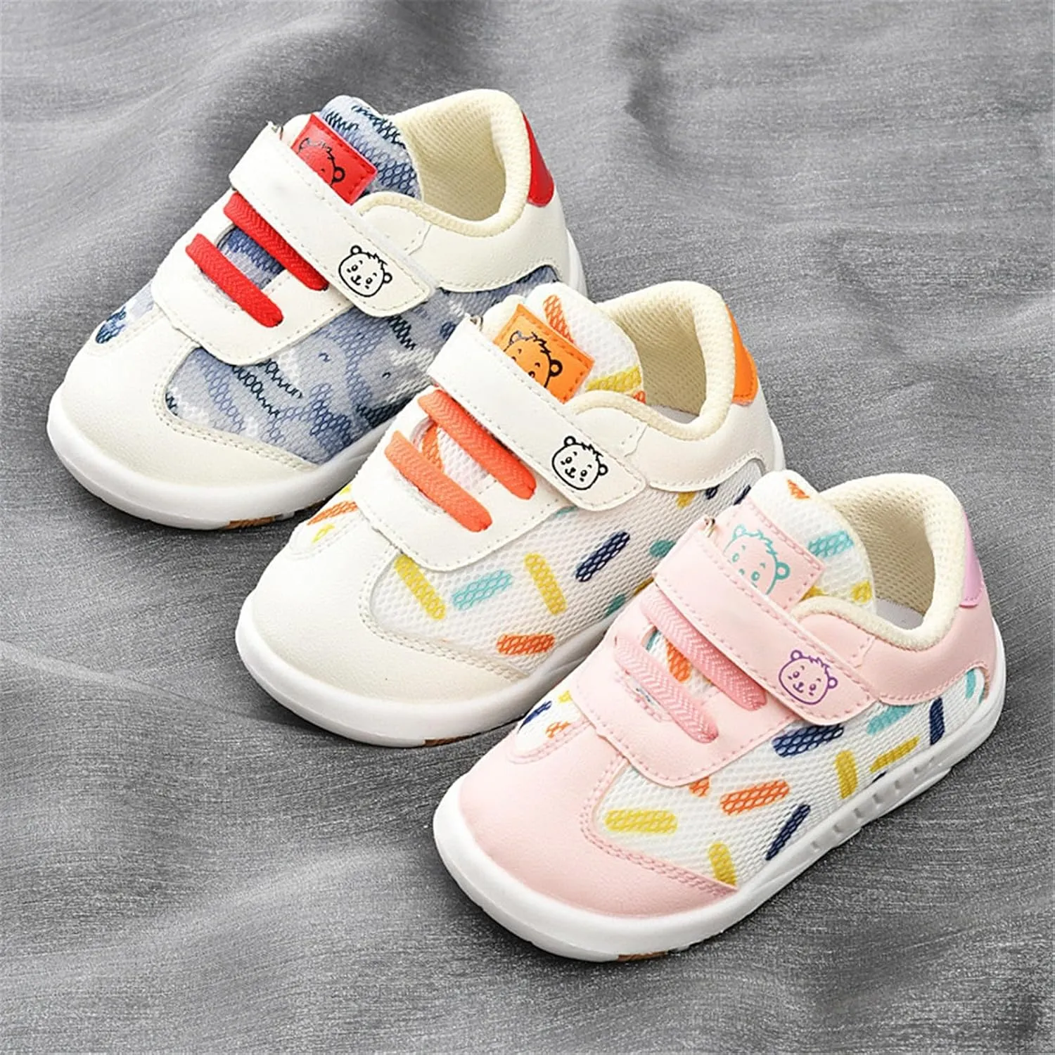 Baby Boy Girl Shoes Breathable Mesh Walking Shoes Lightweight Non-Slip Sneakers Infant First Walkers Tennis Shoes