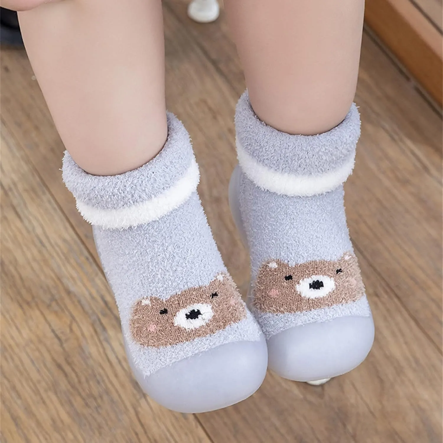 Baby Girl Shoes,Kids Boys Girl Shoes First Walkers Thickened Warm Cartoon Socks Shoes Antislip Prewalker Cute Shoes