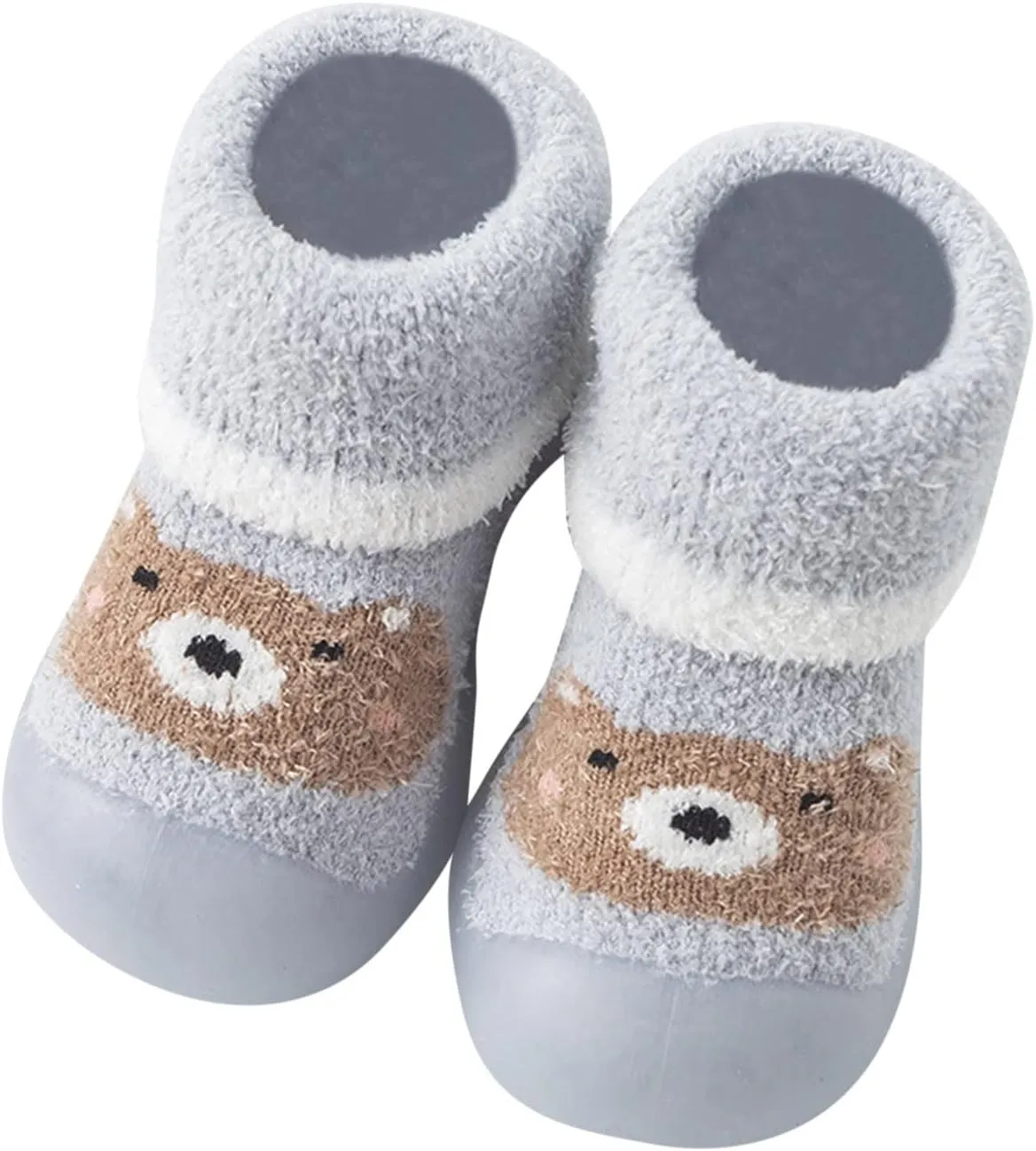 Baby Girl Shoes,Kids Boys Girl Shoes First Walkers Thickened Warm Cartoon Socks Shoes Antislip Prewalker Cute Shoes