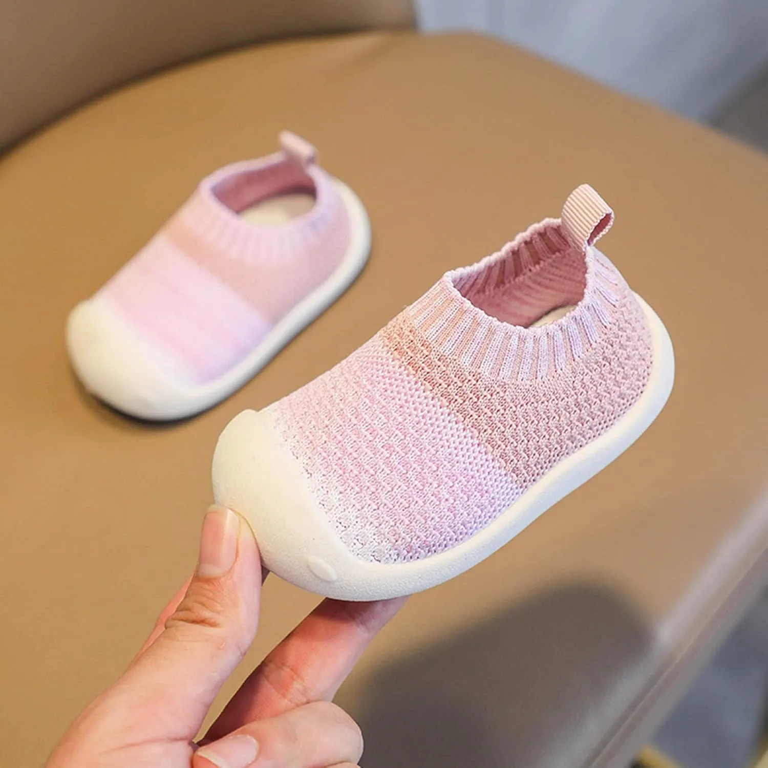 Baby Sneakers Girls Boys Lightweight Breathable Mesh First Walkers Shoes Warm Elastic Sock Shoes Indoor Outdoor