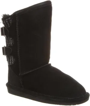 BEARPAW Youth Boshie Multiple Colors | Youth's Boot Classic Suede | Kid's Slip On Boot | Comfortable Winter Boot