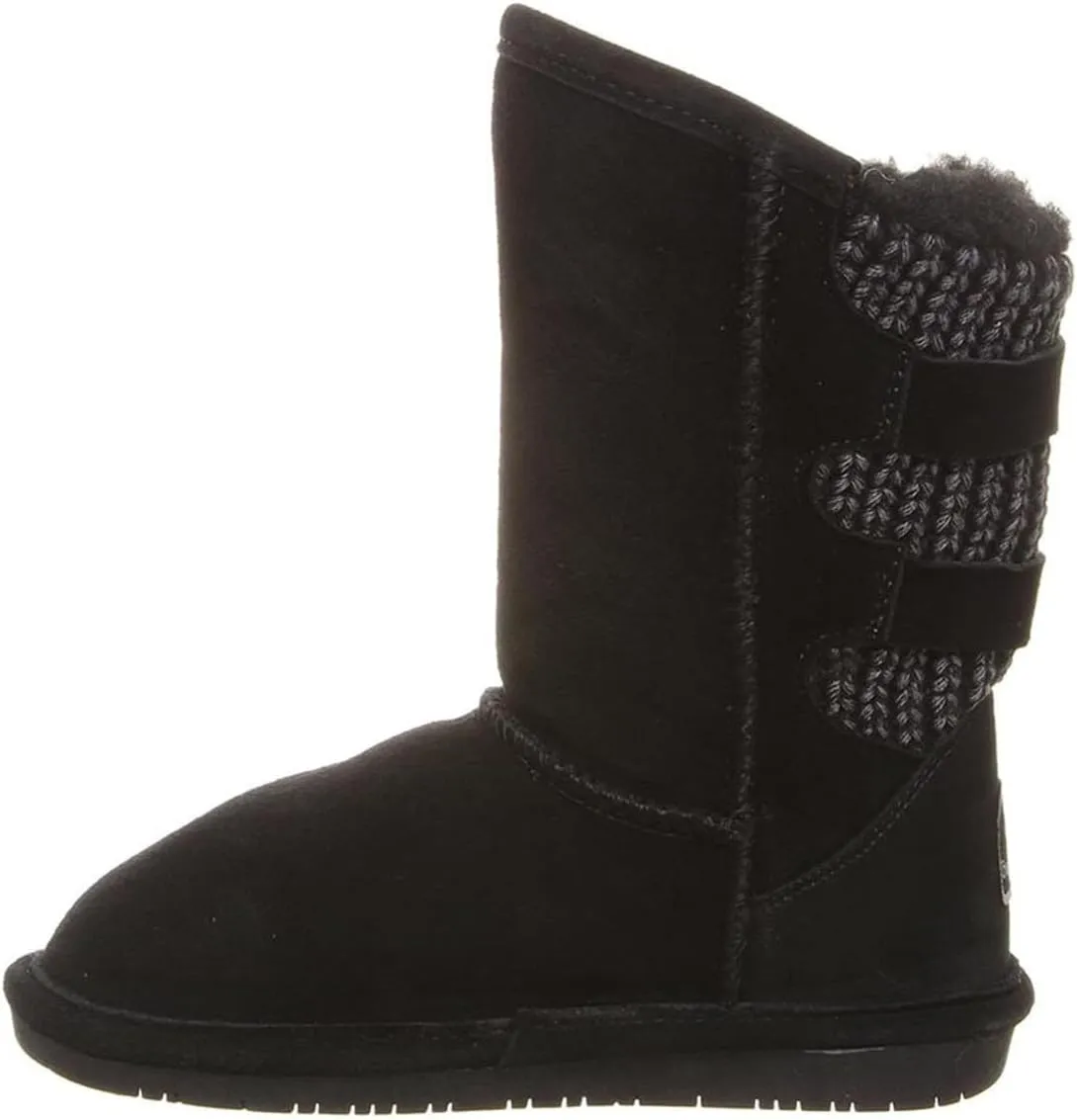 BEARPAW Youth Boshie Multiple Colors | Youth's Boot Classic Suede | Kid's Slip On Boot | Comfortable Winter Boot