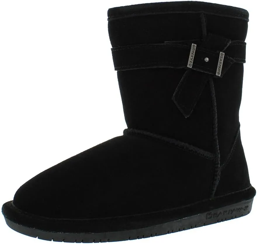 BEARPAW Youth Boshie Multiple Colors | Youth's Boot Classic Suede | Kid's Slip On Boot | Comfortable Winter Boot