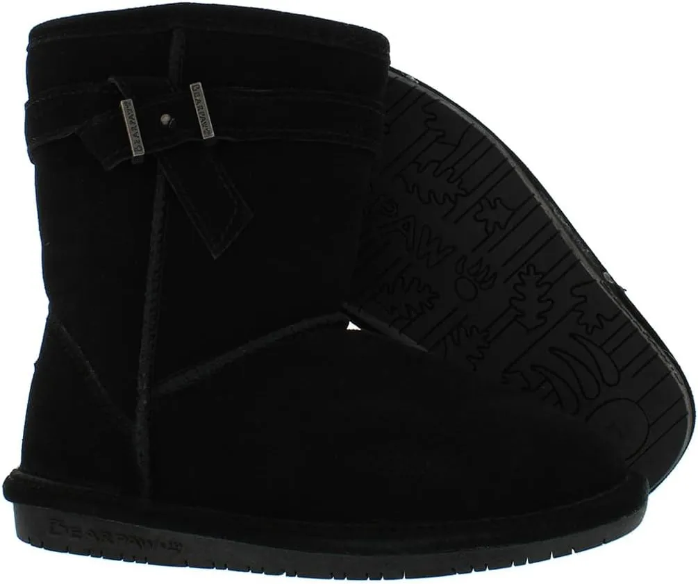 BEARPAW Youth Boshie Multiple Colors | Youth's Boot Classic Suede | Kid's Slip On Boot | Comfortable Winter Boot
