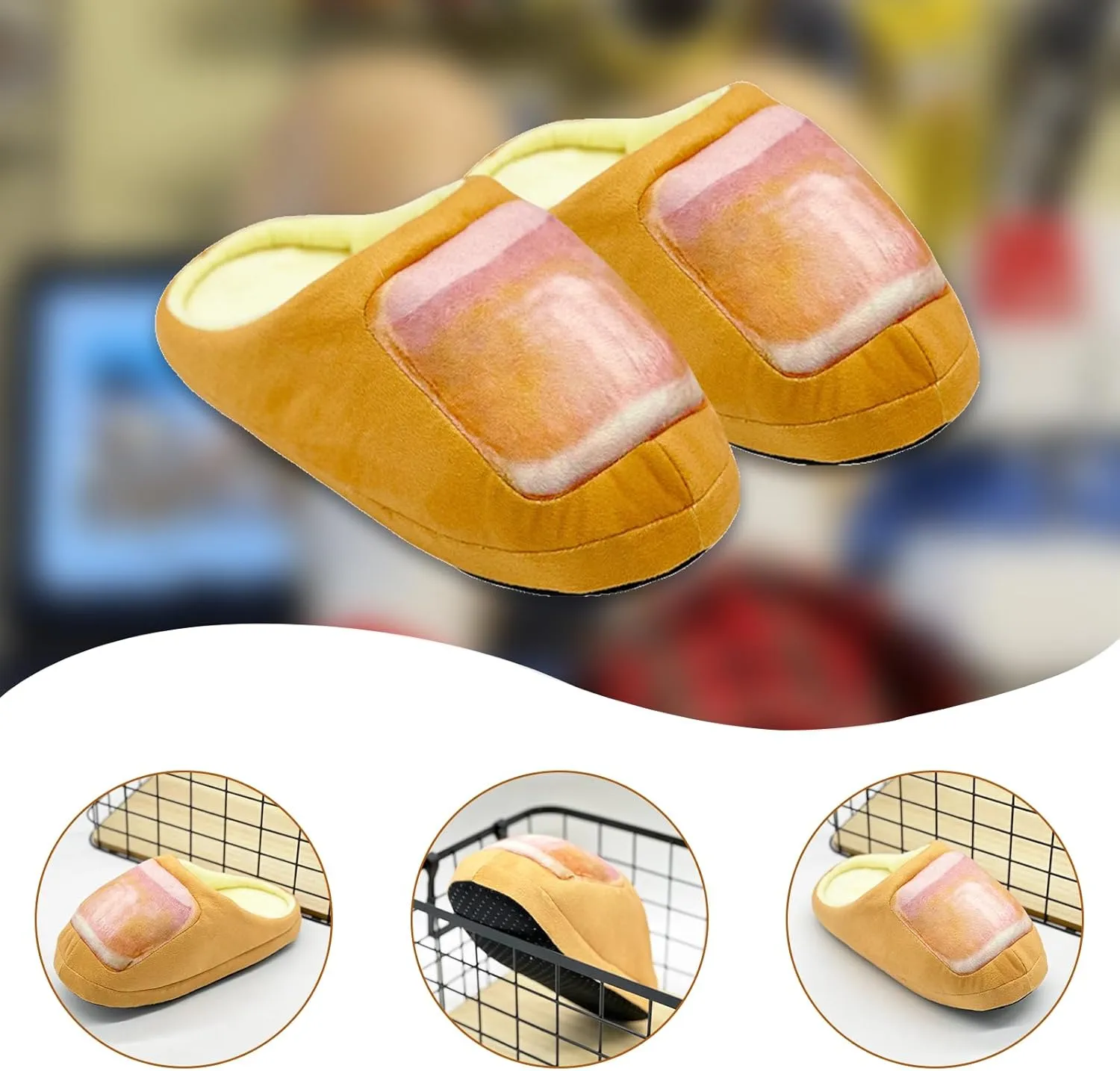 Big Toe Slippers Funny,Soft Thick Sole Big Toe Slides,Adult Humor Slippers,House Slippers for Men Women Funny,Non Slip Slides for Indoor/Outdoor House Slippers Indoor Slides,Weird Gifts