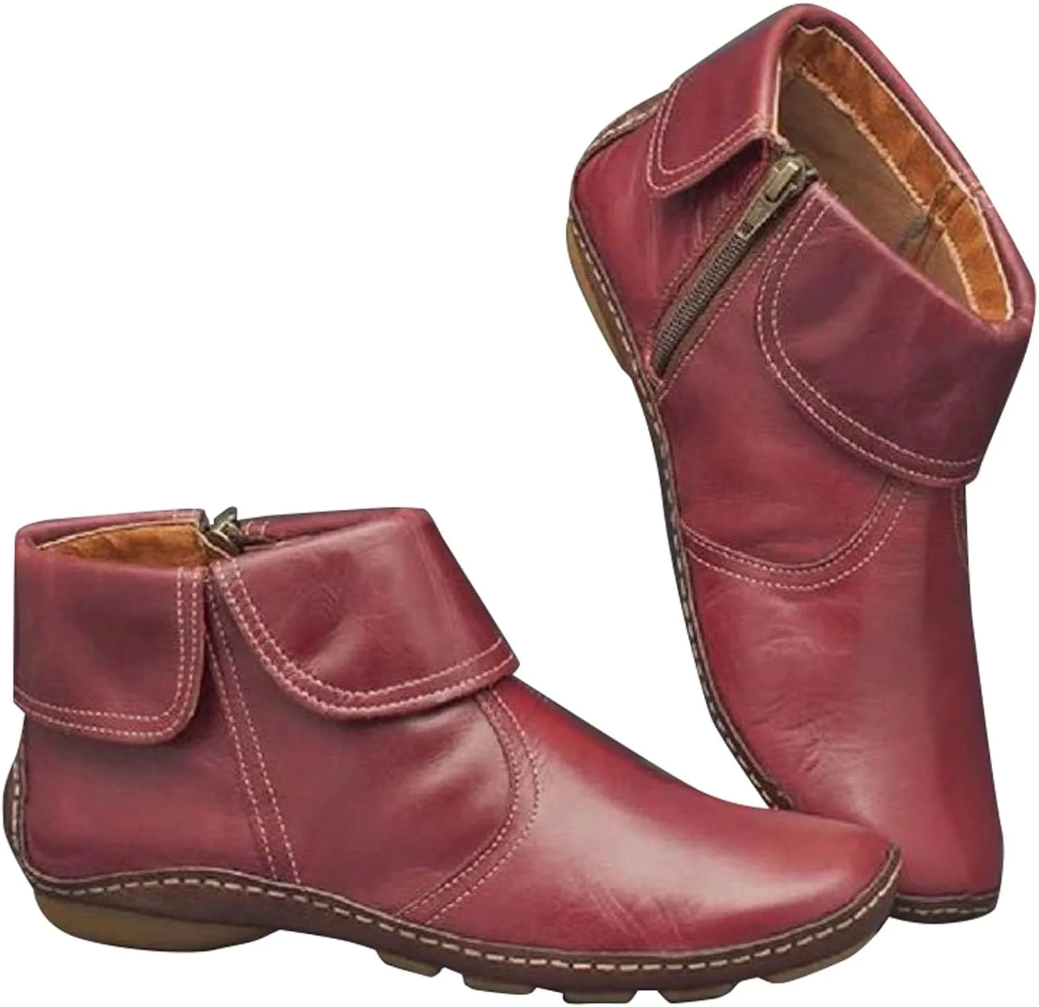 Black Cowboy Boots for Women Ankle Lace Up Boot for Women Ankle Booties Women Boots Ankle Dress Shoes for Women Solid Color Comfy Casual Square Toe Slip On Side Zipper