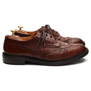 'Bourton' Brown Leather Derby Brogues UK 11