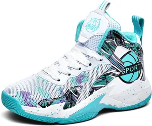 Boys Basketball Shoes Kids Basketball Sneakers Breathable Tennis Shoes for Boys Girls