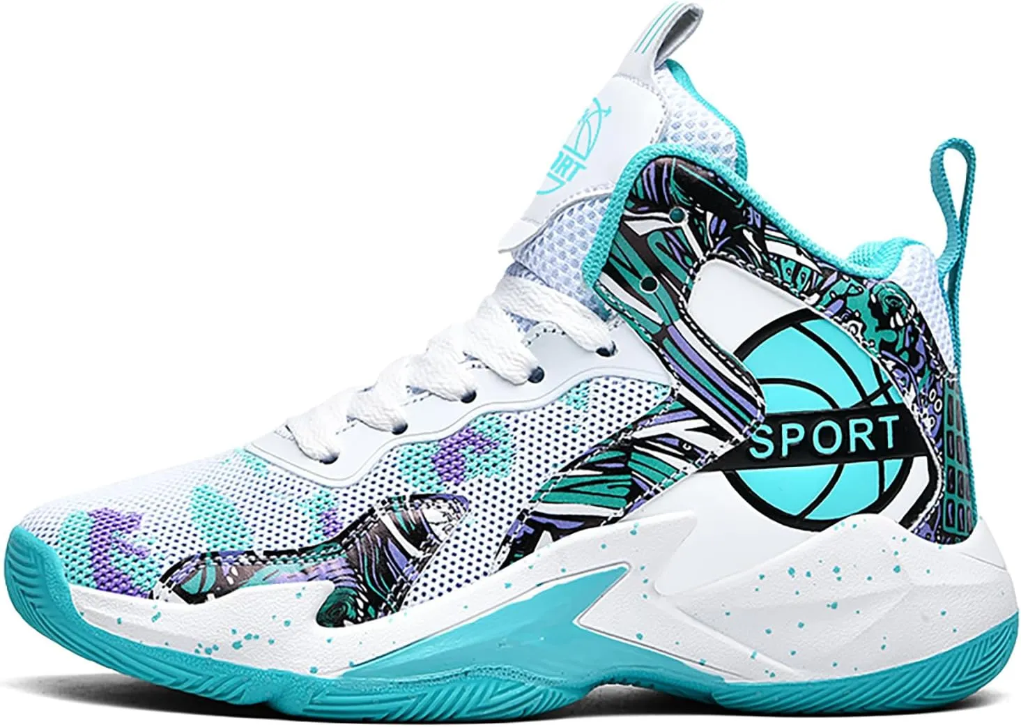 Boys Basketball Shoes Kids Basketball Sneakers Breathable Tennis Shoes for Boys Girls