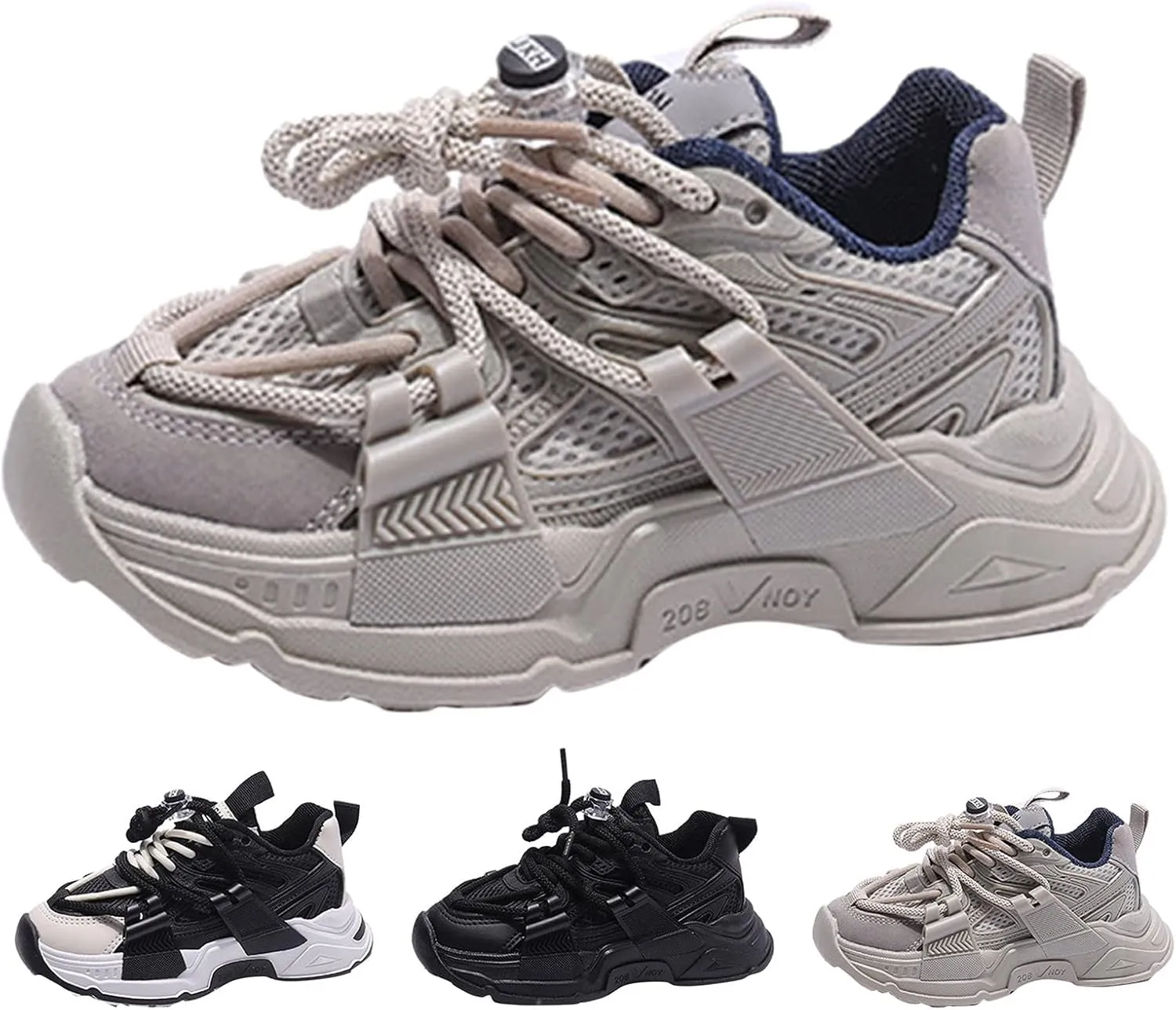 Boys Girls Mesh Slip On Lightweight Running Sneakers Non Slip Kids Tennis Shoes Toddler Sports Shoes Fashion