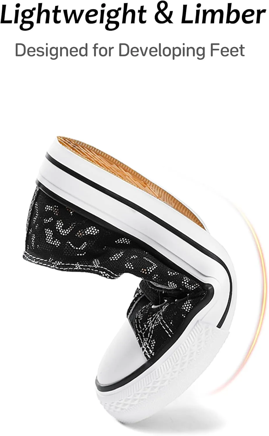 Boys Girls Shoes Kids Black Canvas Sneakers with Hook and Loop Flexible Walking Shoes Fashion Casual Comfort School Footwear(Toddler/Little/Big Kid)