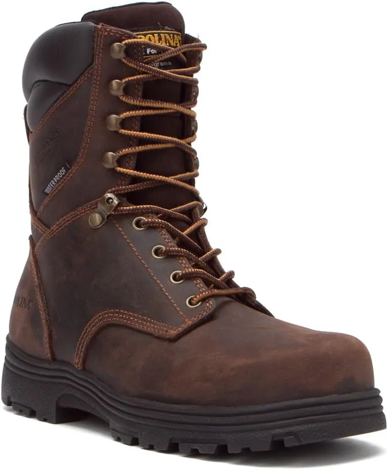Carolina Men's CA3534 Surveyor 8Steel Toe Insulated Waterproof Work Boot Dark Brown 8 EE