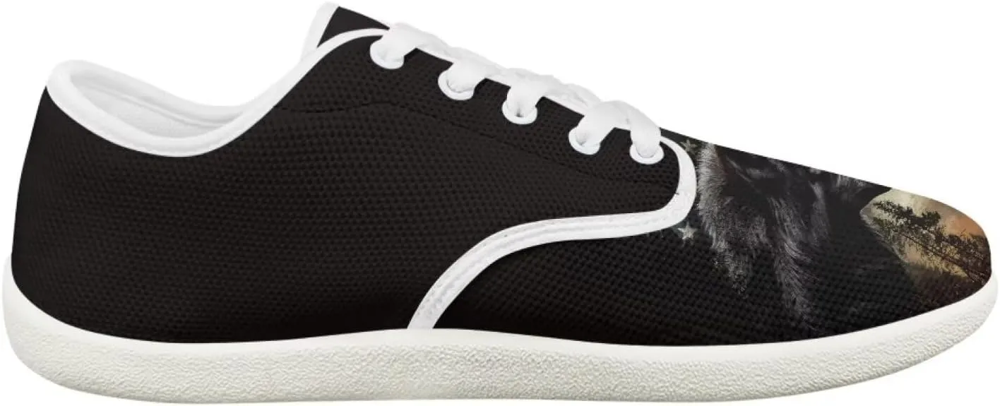 chaqlin Athletic Dress Shoes for Men Animal Print Low Top Sneaker Fashion Classic Lace Up Tennis Breathable Shoe