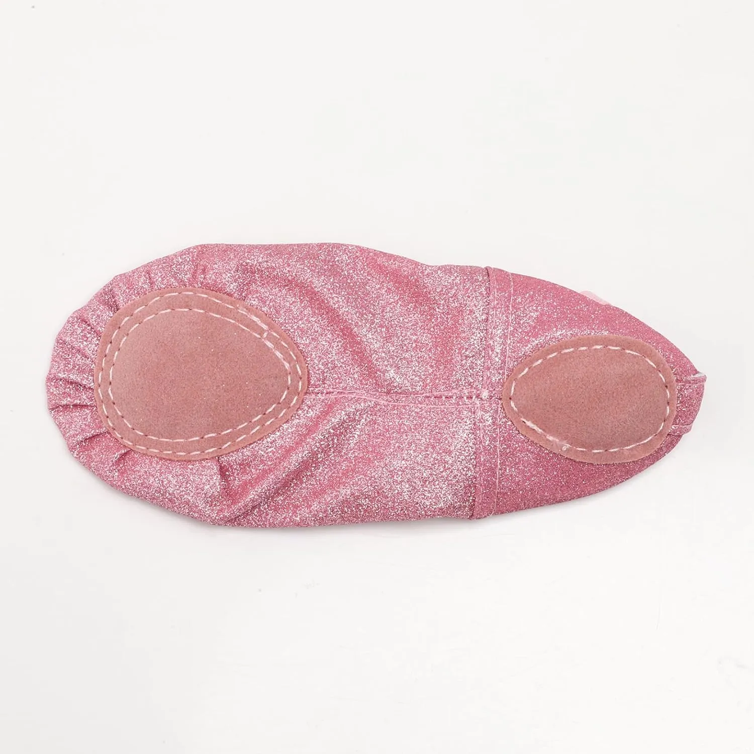 Children's Glitter Ballet Slippers with Bow - Soft Sole Non-Slip for Recitals & Competitions