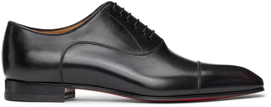 Christian Louboutin Black Greggo Orlato Lace-Up Loafers