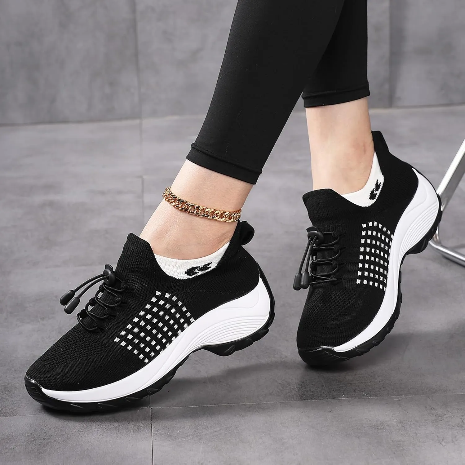 Comfort Wear Orthowear Shoes for Women&Men Orthopedic Shoes Lightweight Casual Breathable Running Walking Sneakers Non Slip Stretch Cushion Shoe Athletic Ortho Comfortwear for Plantar Fasciitis Unisex