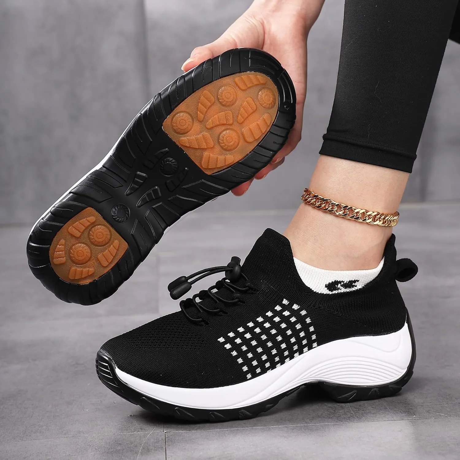 Comfort Wear Orthowear Shoes for Women&Men Orthopedic Shoes Lightweight Casual Breathable Running Walking Sneakers Non Slip Stretch Cushion Shoe Athletic Ortho Comfortwear for Plantar Fasciitis Unisex