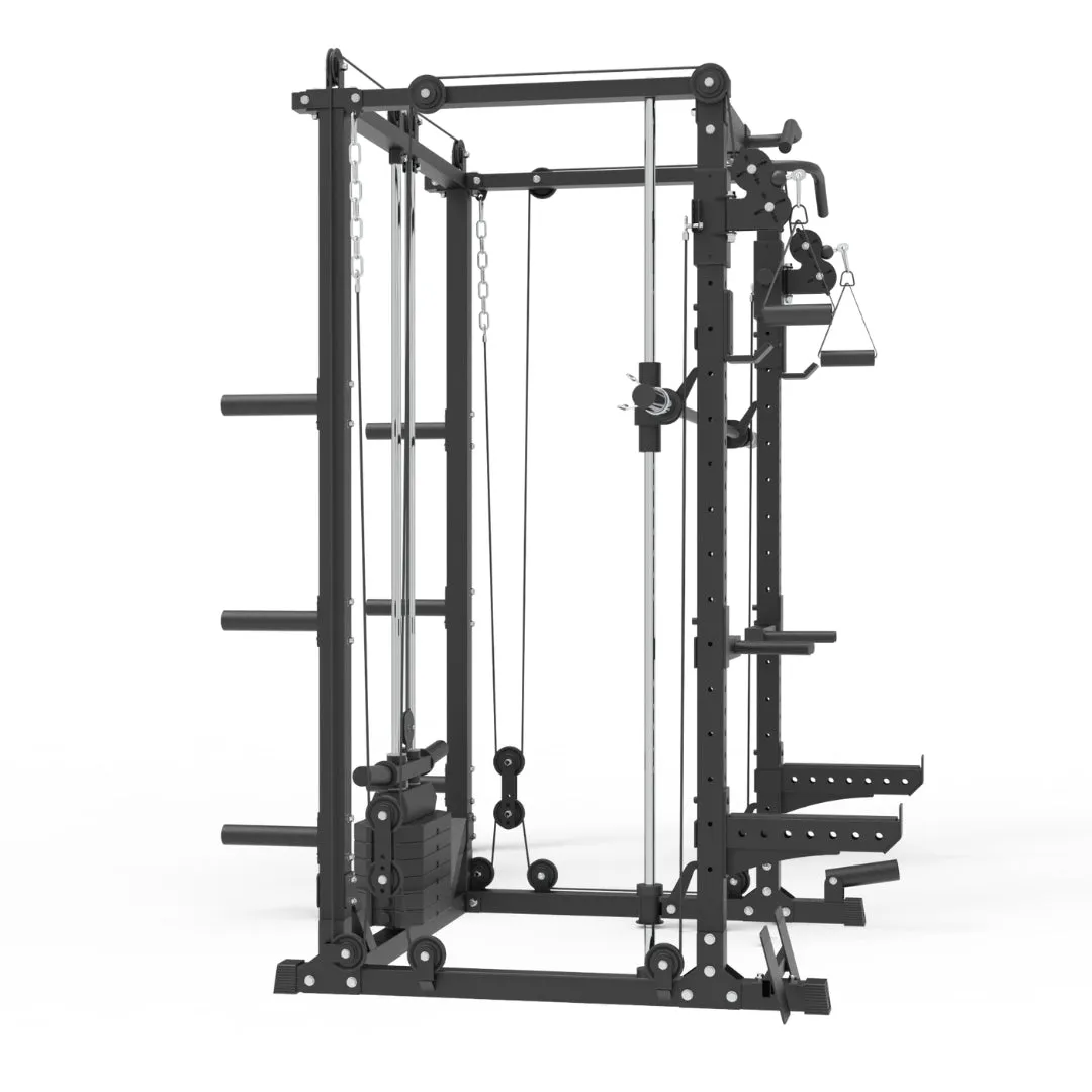 Commercial Grade Smith Machine With Weights Squat Rack Crossover Machine