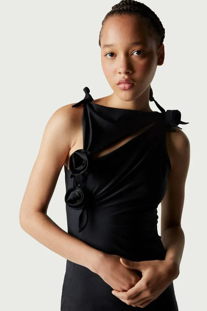 Coperni - Asymmetric Flower Gown
