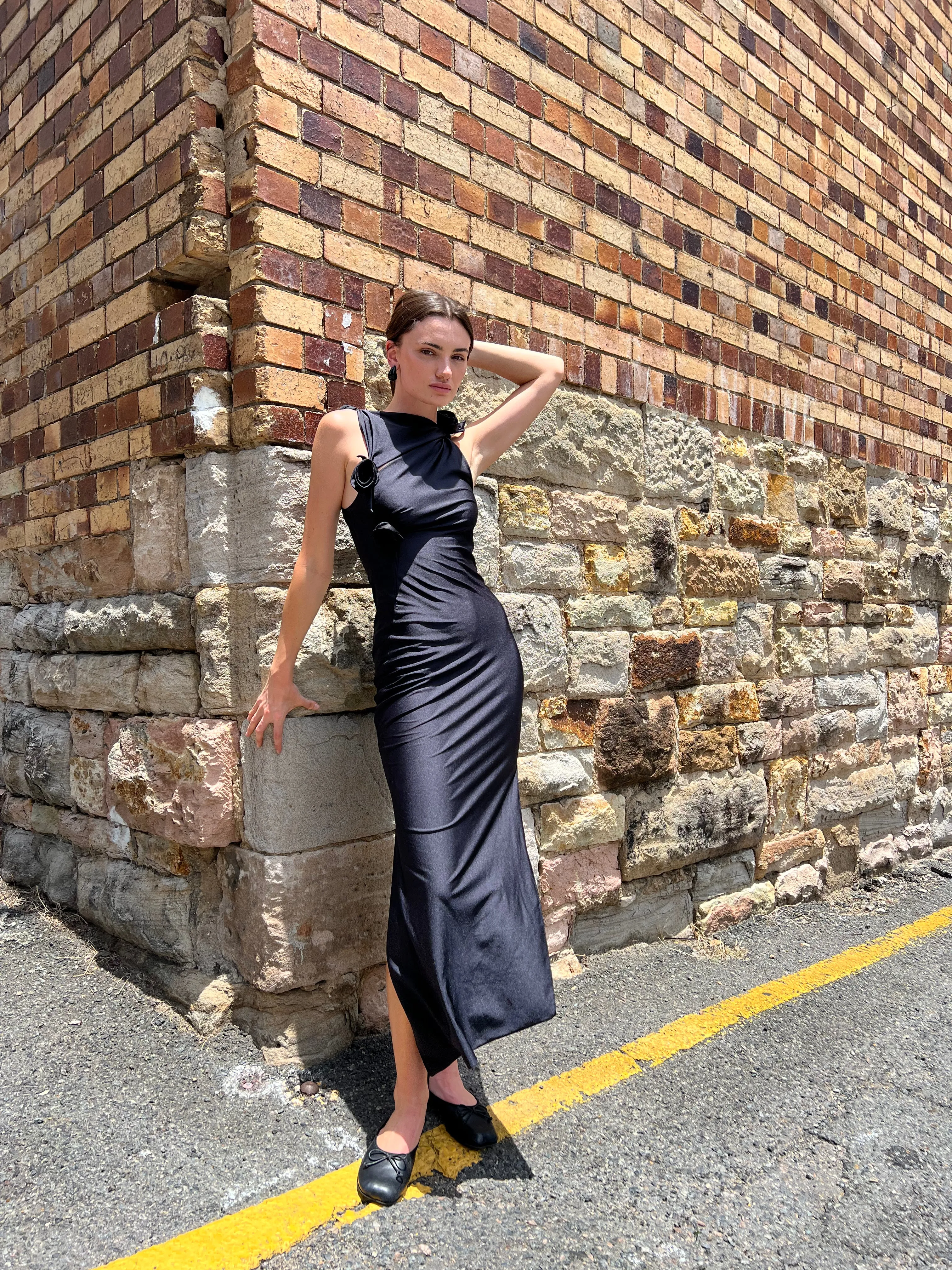 Coperni - Asymmetric Flower Gown