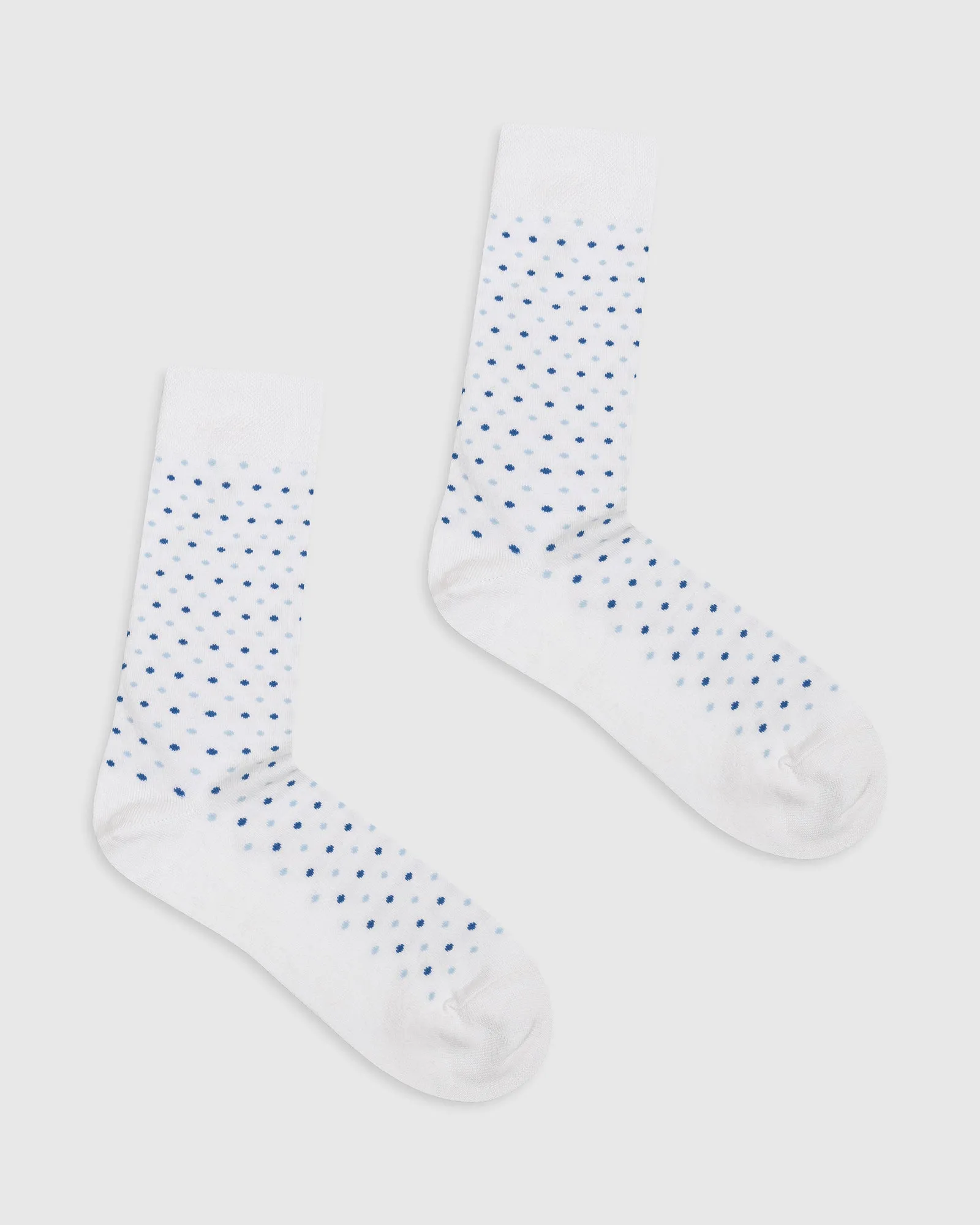 Cotton White Printed Socks - Vika