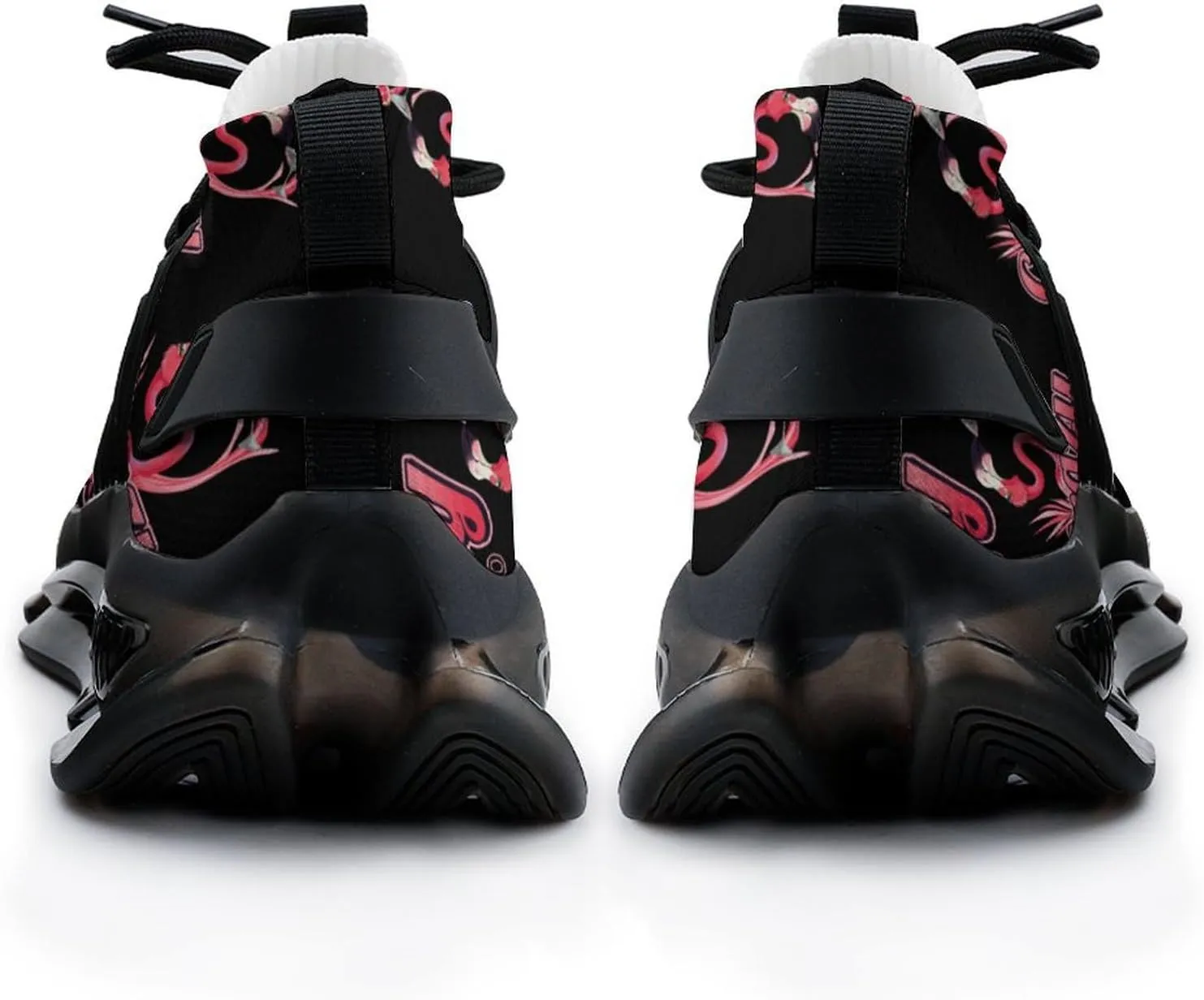 Crazy Flamingo Lady Walking Shoes for Men Lightweight Tennis Fashion Elastic Sports Shoes Cushion Basketball Shoes