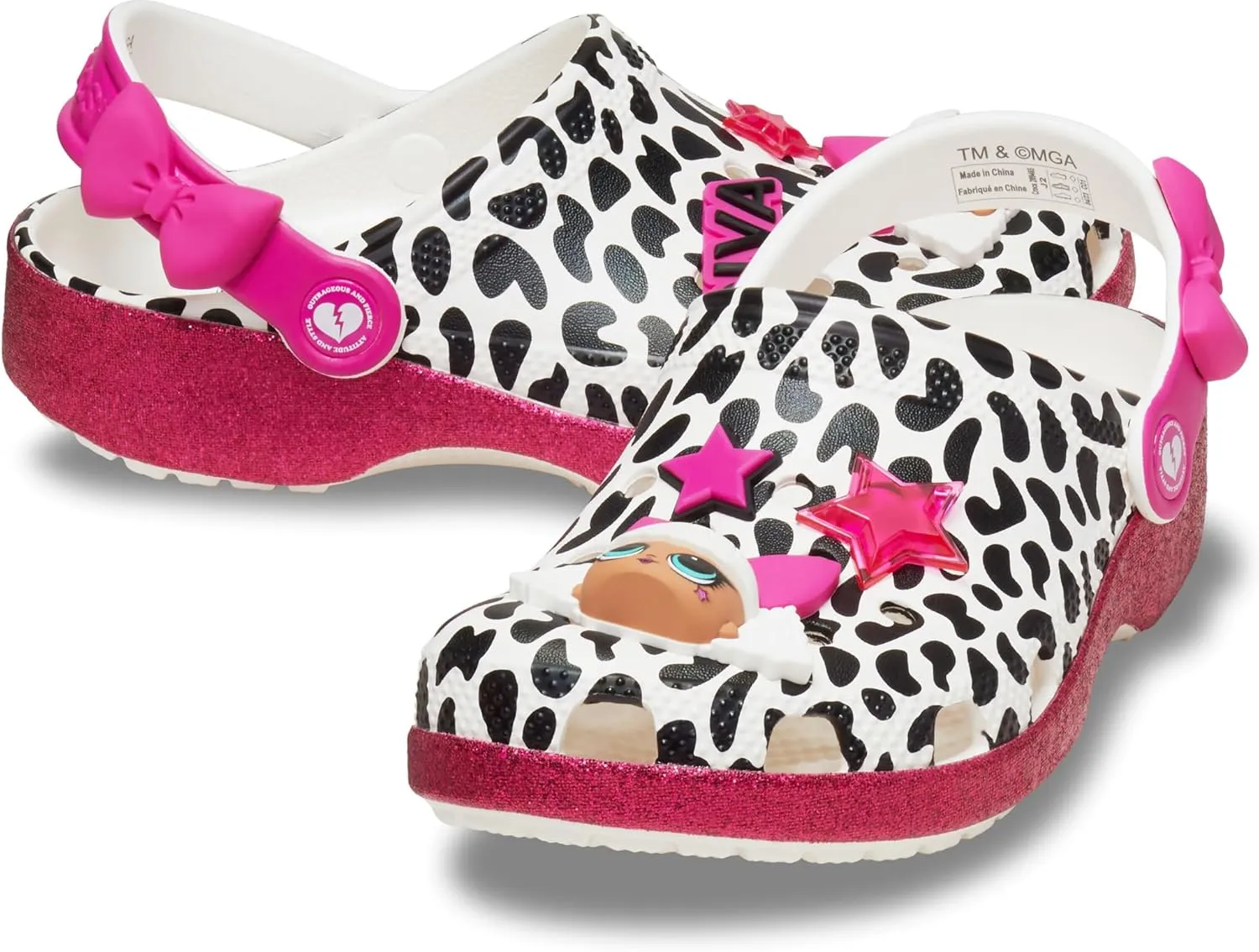 Crocs Kids LOL Surprise Diva Classic Toddler Clogs  Glitter Outsole  EVA Outsole & Midsole  Crocs Comfort