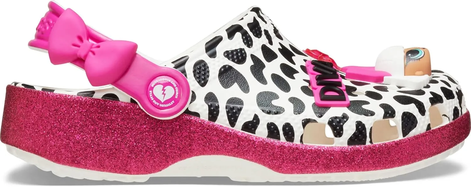 Crocs Kids LOL Surprise Diva Classic Toddler Clogs  Glitter Outsole  EVA Outsole & Midsole  Crocs Comfort