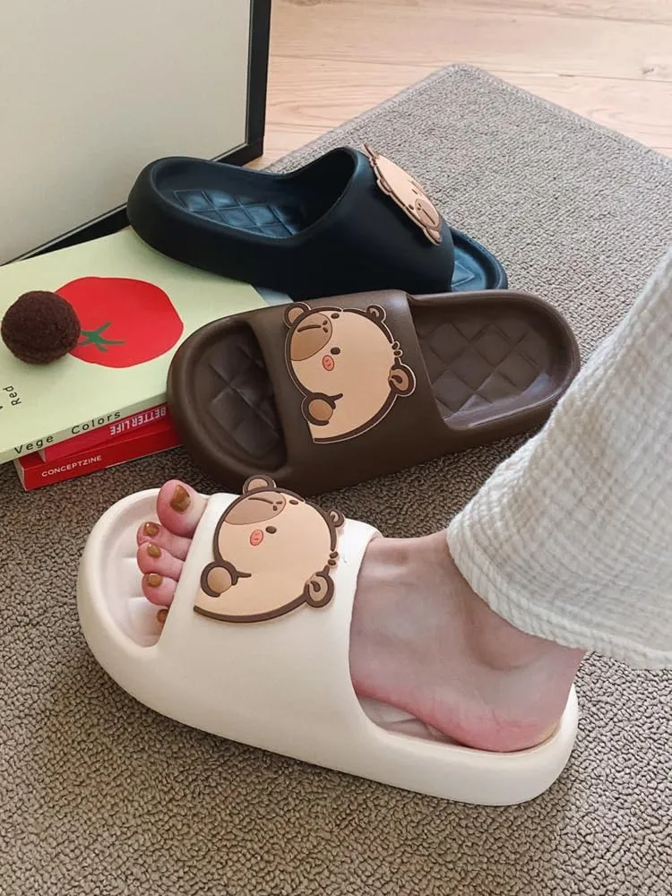 Cute Animal Capybara Slippers Womens Sandals Cloud Funny Slippers House Shoes Shower Shoes Indoor Outdoor
