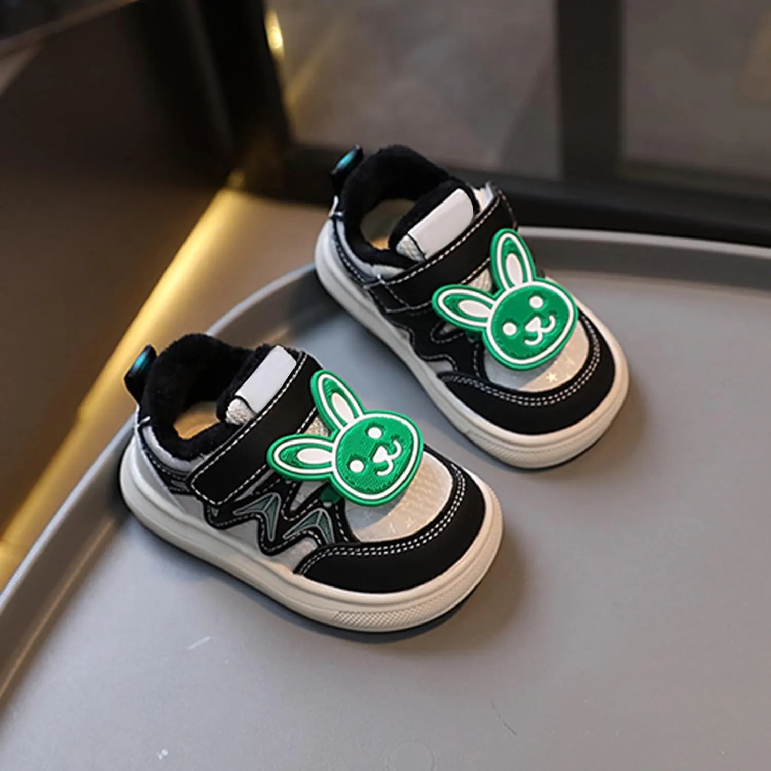 Cute Bunny Sneakers for Infant Girls Boys, Baby Toddler Flat Walking Shoes Lightweight Soft Sport Shoes Toddler Girl