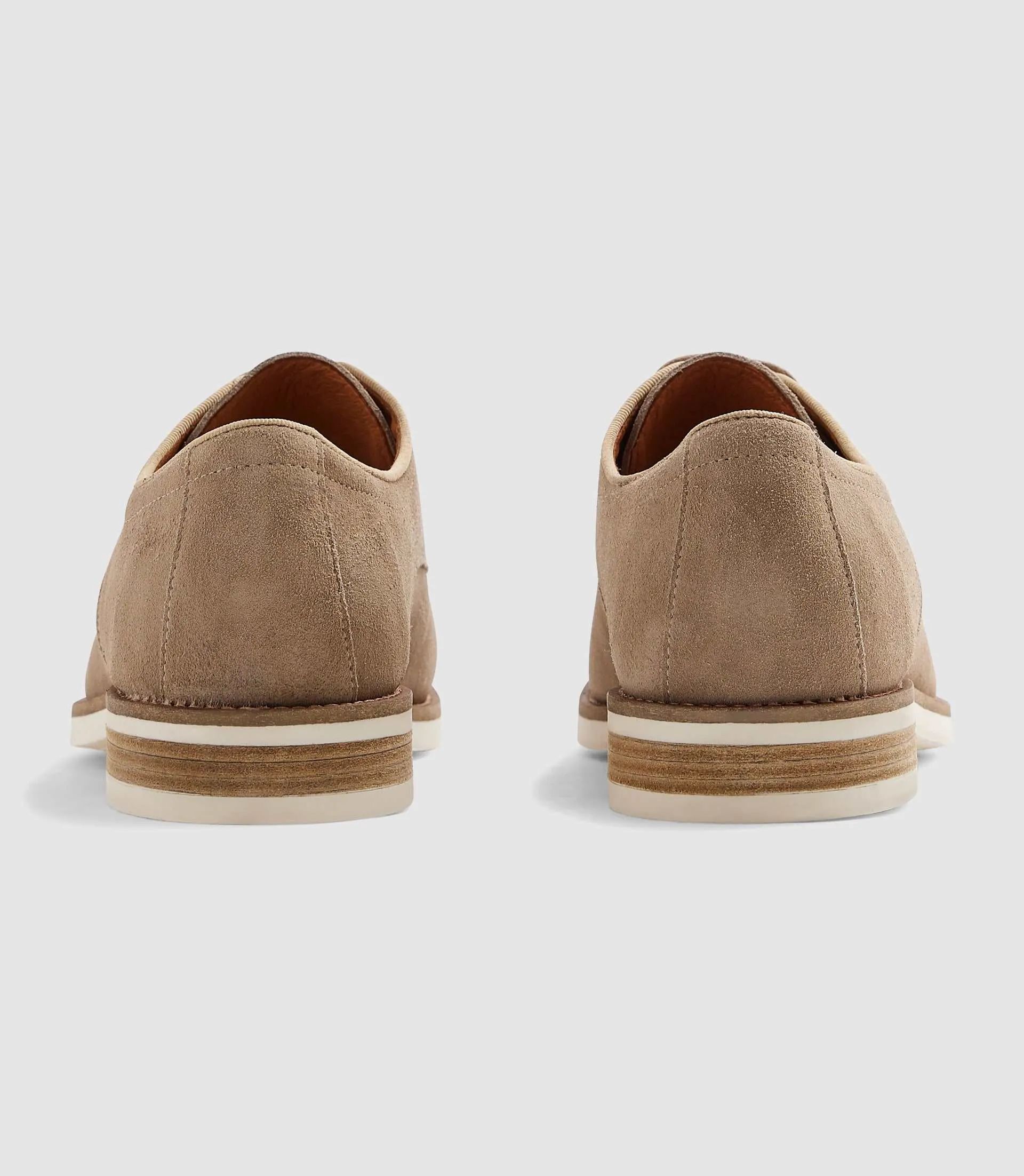 Derby en suède beige "Emerico"