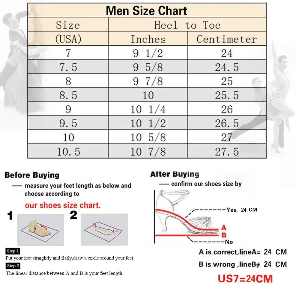 DKZSYIM Mens Classic Lace-up Leather Dance Shoes Rubber Sole Latin Modern Dancing Shoes,Model WQL