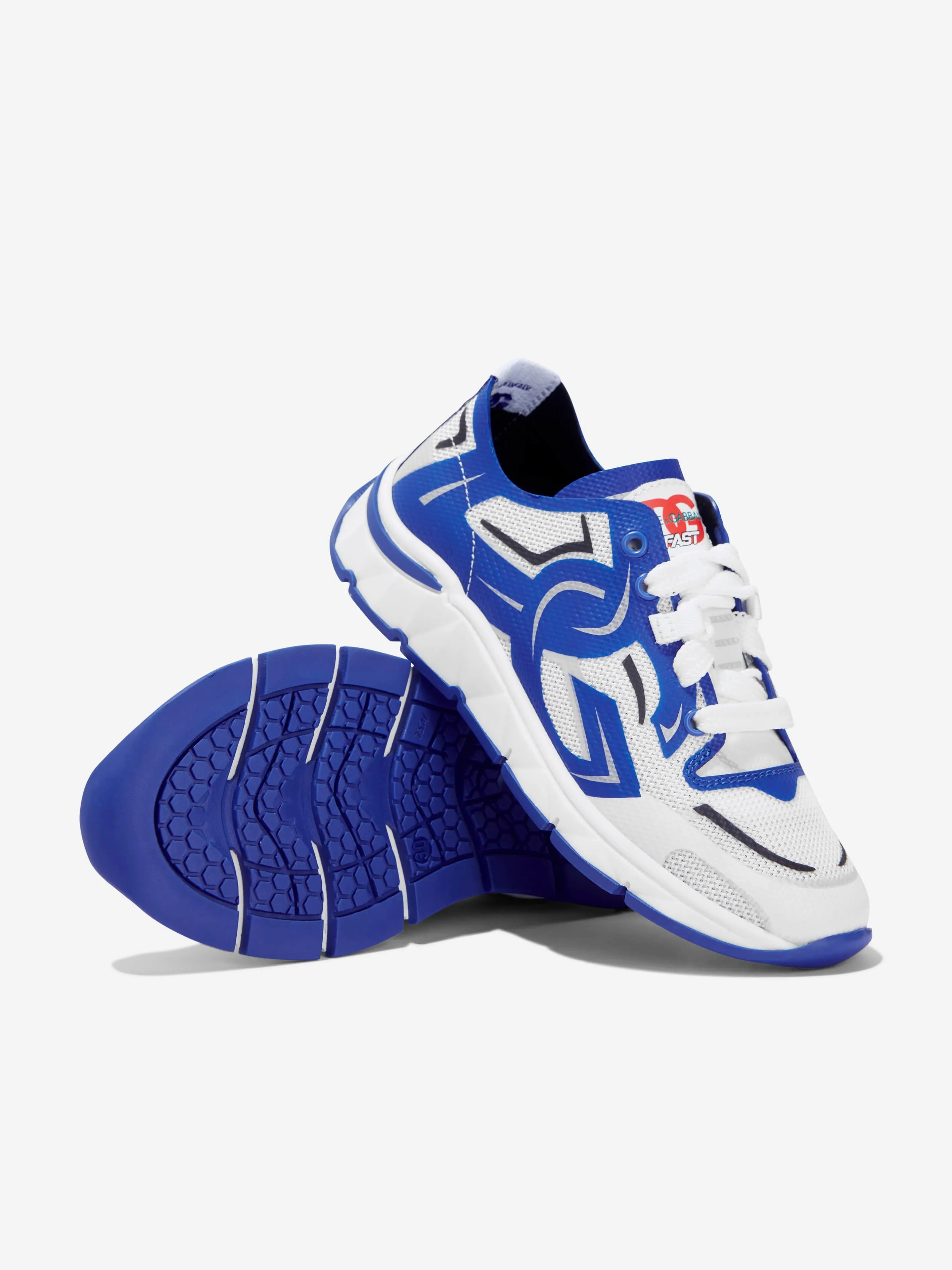 Dolce & Gabbana Boys Logo Trainers in White