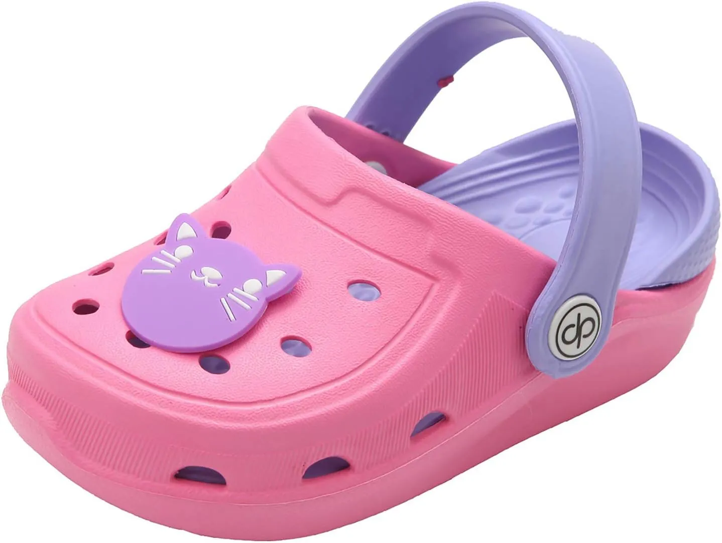 dripdrop Girls Comfort Clogs Kids Slip On Garden Shoes Boys Lightweight Beach Pool Slide Sandals Shower Slipper Pink/11 Little Kid