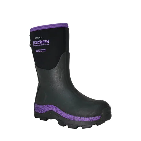 Dryshod Women's Arctic Storm Mid Boot - Black/Purple