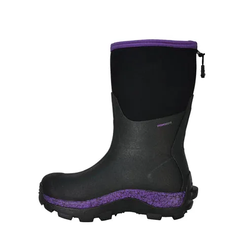 Dryshod Women's Arctic Storm Mid Boot - Black/Purple