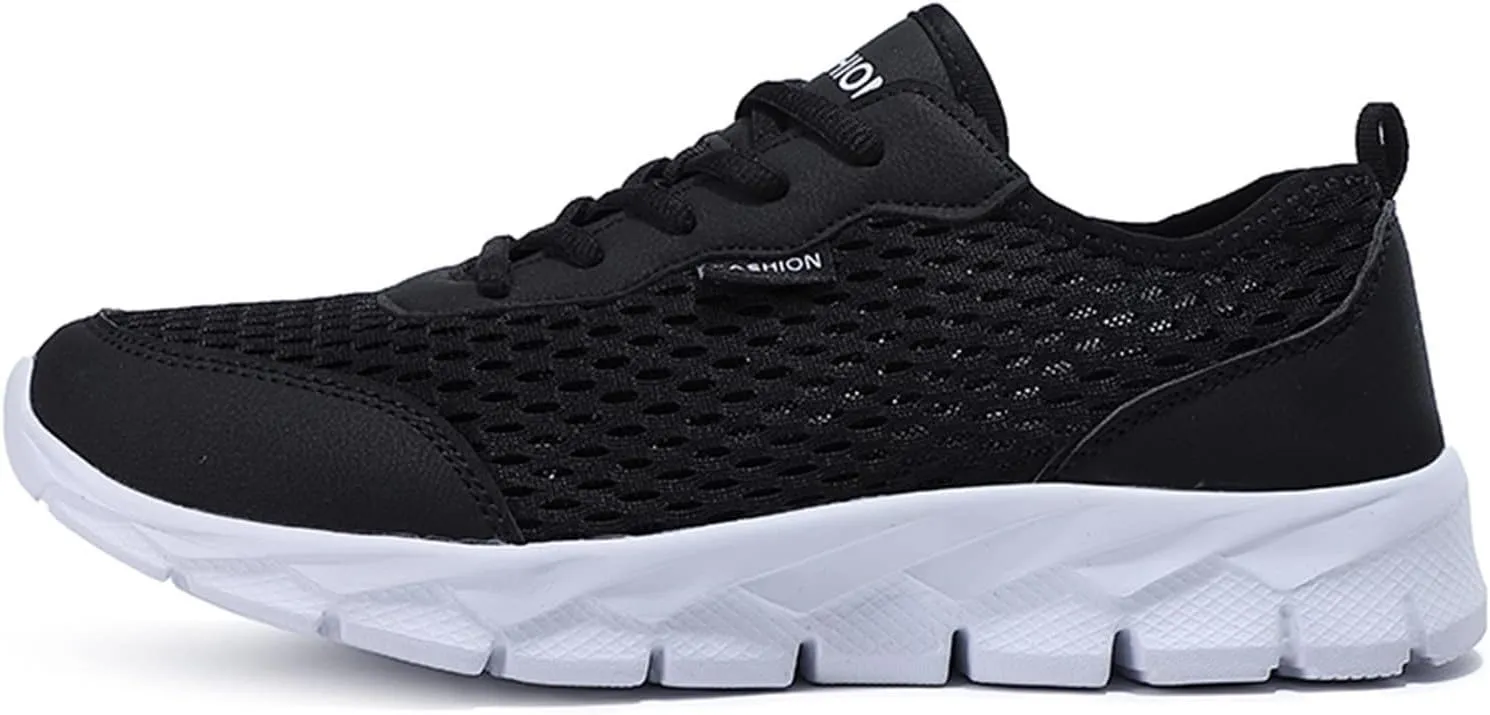 Fashion Sneaker Lace-Up Fashion Summer Men Mesh Breathable Comfortable Lightweight Flat Soft Lace Up Casual