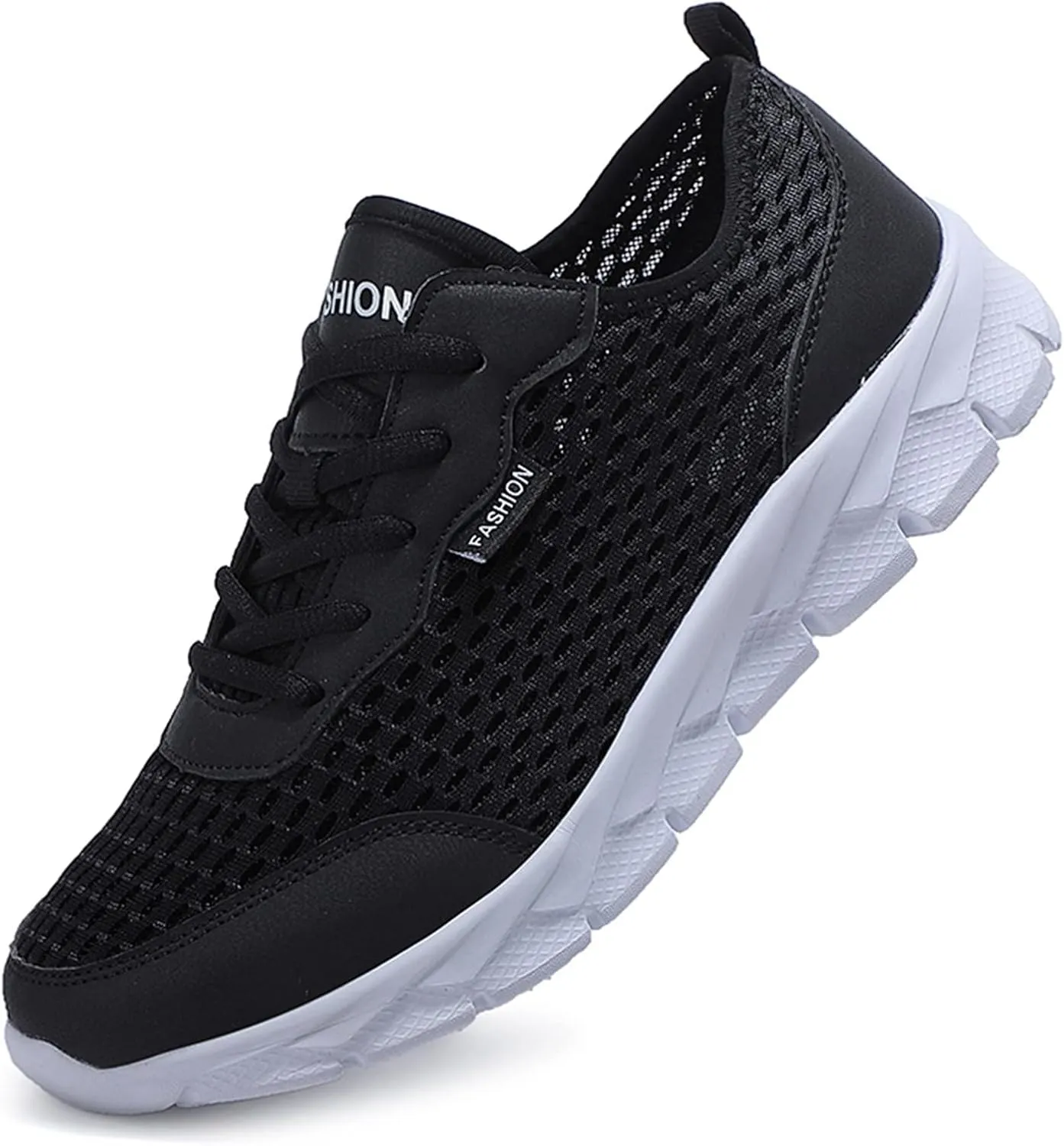 Fashion Sneaker Lace-Up Fashion Summer Men Mesh Breathable Comfortable Lightweight Flat Soft Lace Up Casual