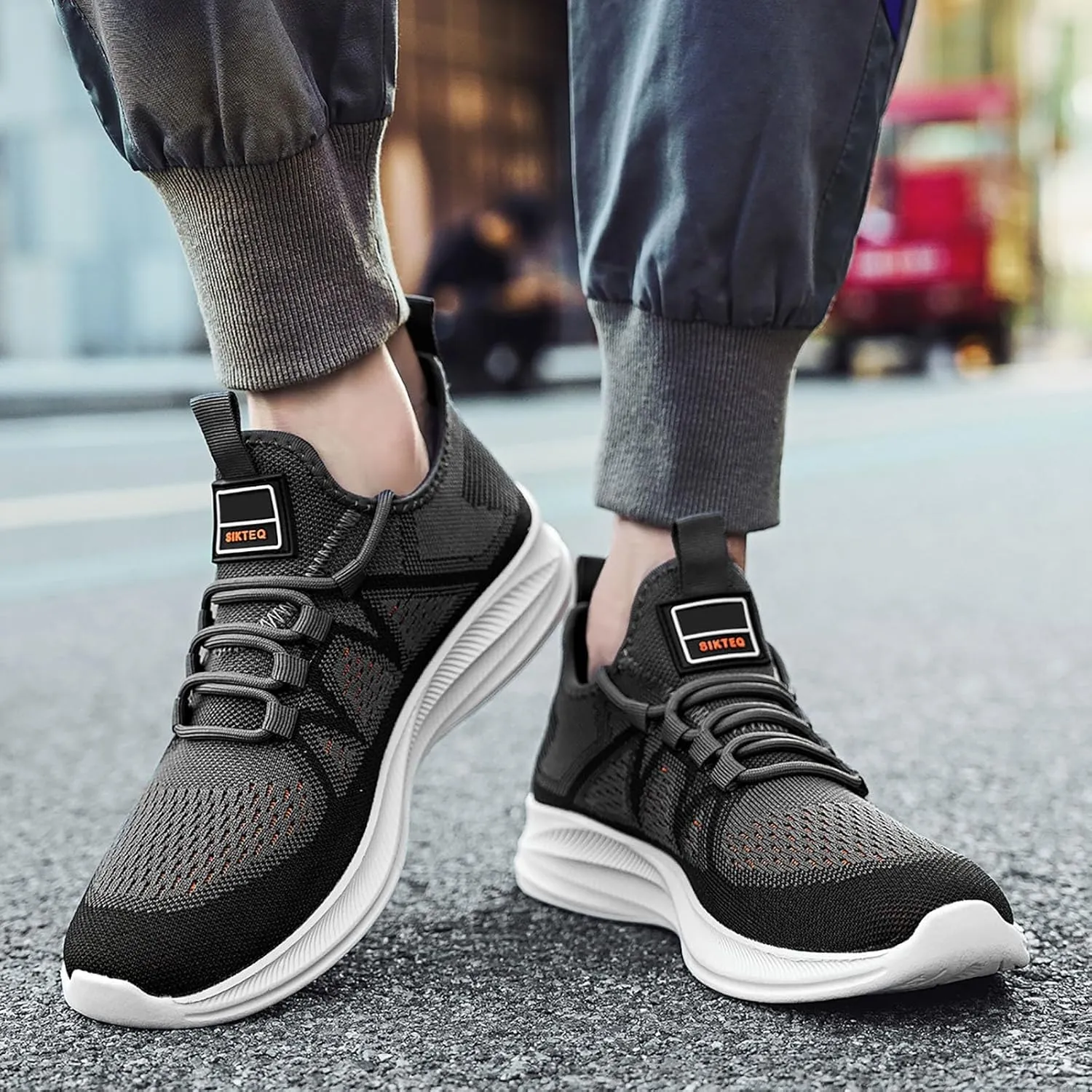 Fashion Sneakers Comfortable Men's Net Surface Light Casual Shoes Fashion Breathable Sports Running Shoes