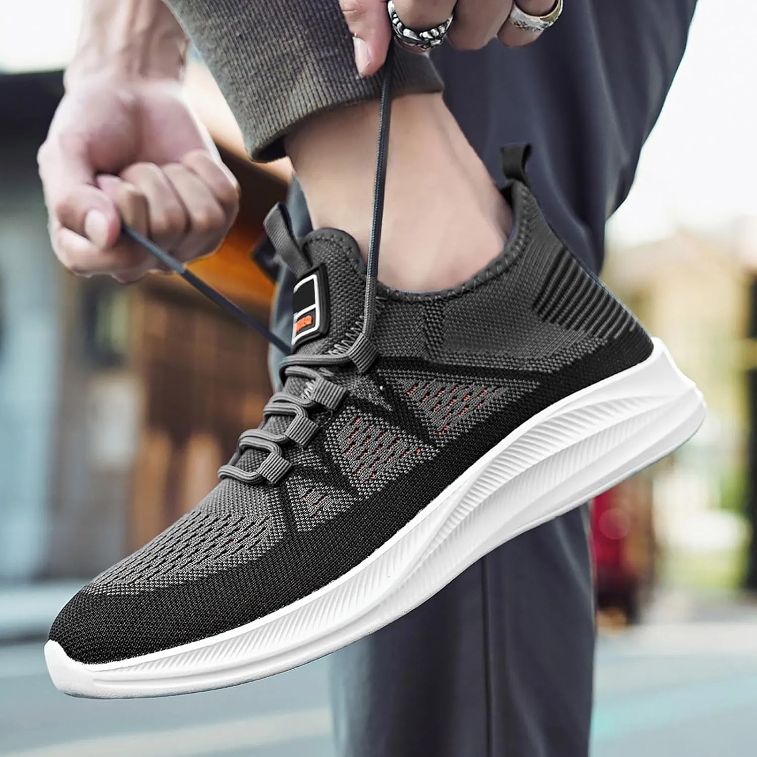 Fashion Sneakers Comfortable Men's Net Surface Light Casual Shoes Fashion Breathable Sports Running Shoes
