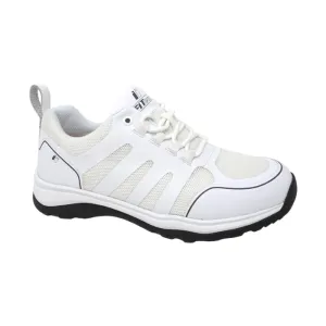 FITec 9730-3L White - Men's Laces Walking Shoes with Slip Resistant Soles